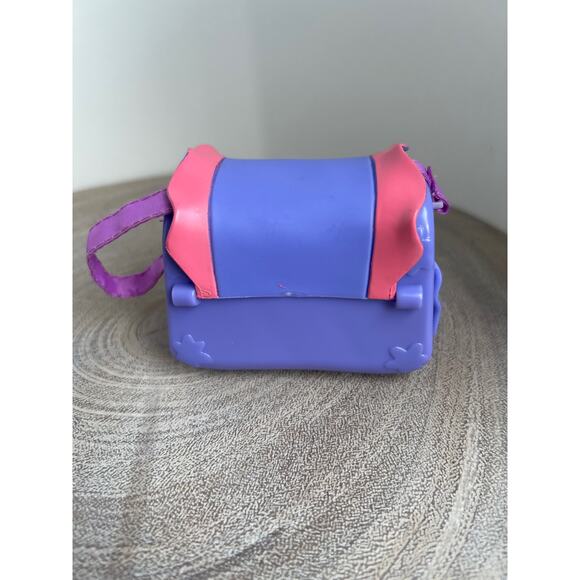 Littlest Pet Shop LPS Portable Pet Carrier w/Siamese Cat, Pet Food 2004 G1 - Picture 3 of 7